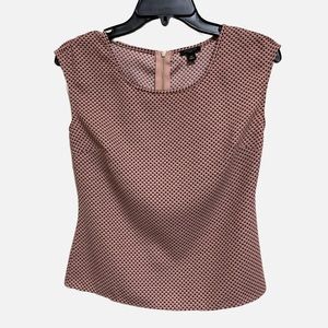 Ann Taylor LOFT, size 2P sleeveless zipper back business top
